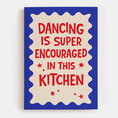 The Dancing Kitchen Canvas
