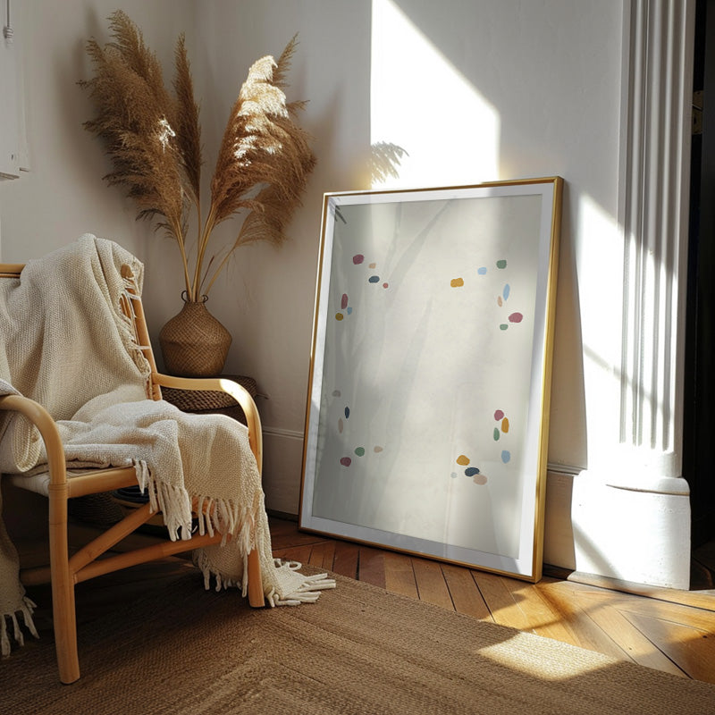 The Space Between – Minimalist Abstract Wall Art with Soft Color Shapes ...