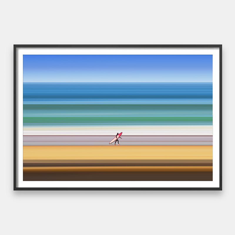 Beach Lines - Minimalist Surf Photography Canvas – Andy okay