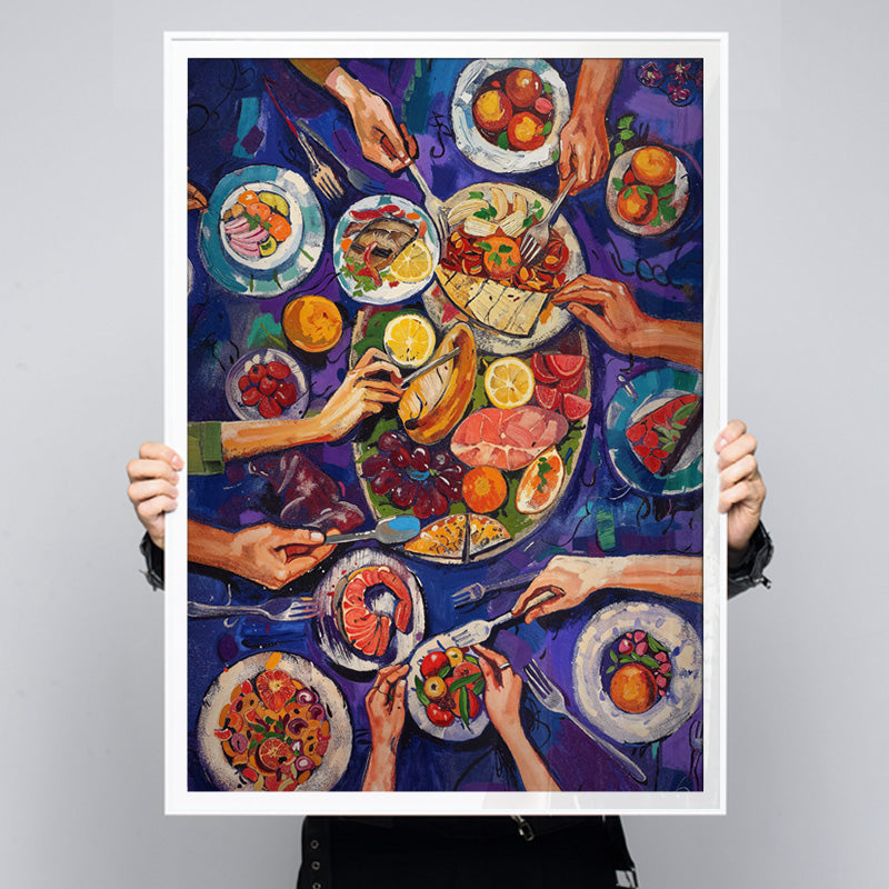 Together Tastes Better [Best Seller] – Colorful Dinner Party Wall