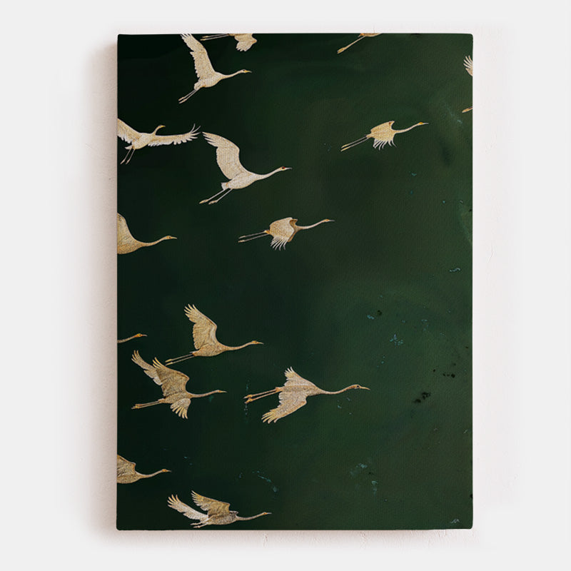 Together We Rise Canvas [Best Seller] – Japanese Flying Crane