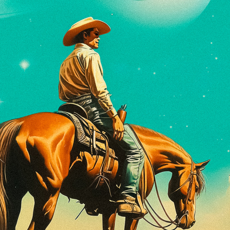 Western Astronaut [Best Seller] – Cosmic Cowboy Space Gallery Wall