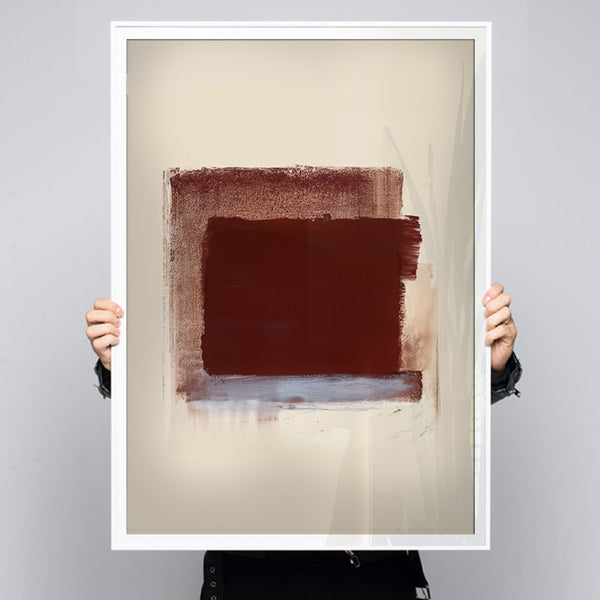 Where Red Settles - Earthy Abstract Color Block – Andy okay