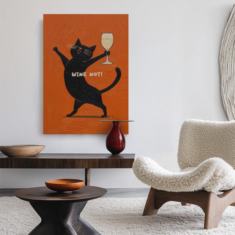 Wine Not Canvas [Best Seller] – Wine Funny Quote Canvas Wall Art