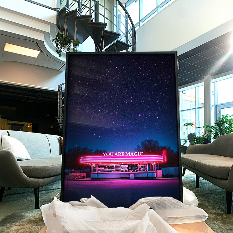 You Are Magic - Neon Night Sky Wall Art – Andy okay