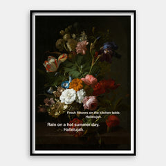 Flowers Hallelujah — Art Print Vertical #01