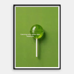 Aleluya de luz verde — Impresión de arte vertical #01