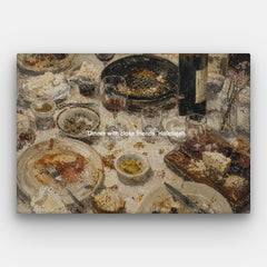 Dinner With Friends Hallelujah Canvas — Canvas Horizontal #01