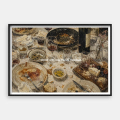 Cena con gli amici Alleluia — Stampa artistica orizzontale #01