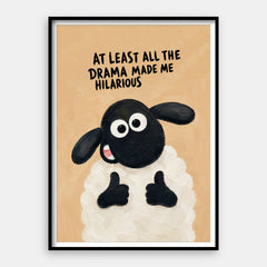 All The Drama – Kunstdruck Vertikal #01