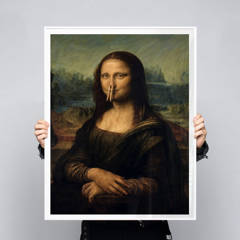 Mona Fisa - Andy okay - Fine Art Print for Andy okay's Art for Causes