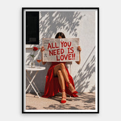 Alles wat je nodig hebt is liefde — Art Print verticaal #01