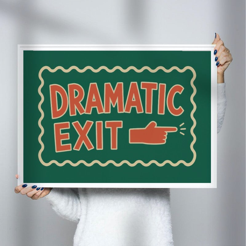 Dramatic Exit - Andy okay - Fine Art Print for Andy okay's Art for Causes