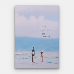 Live In the Moment Canvas — Canvas Lodret #01