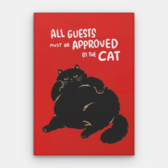 Aprobat de Cat Canvas — Canvas Vertical #01