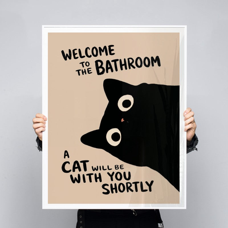 Welcome To The Bathroom - Andy okay - Fine Art Print for Andy
