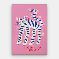 Giggle Till You Wiggle Canvas — Canvas Vertical #01