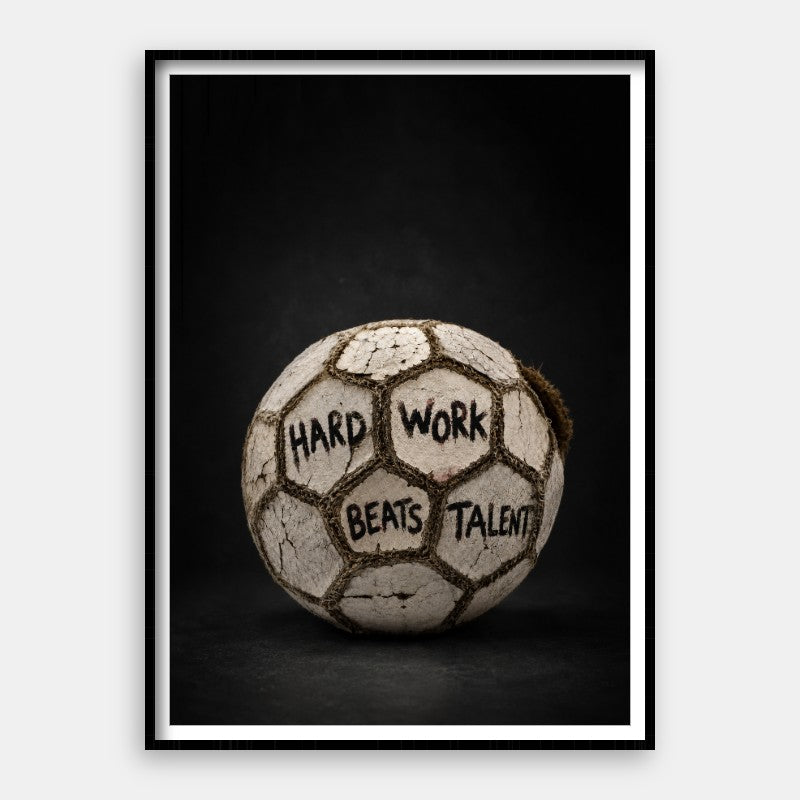 Hard Work Beats Talent - Andy okay - Fine Art Print for Andy