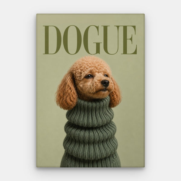 Dogue Poodle Canvas - Andy okay - Premium Canvas for Andy okay's