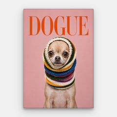 Dogue Chihuahua-Leinwand – Leinwand vertikal #01