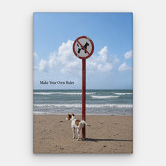 Lav dine egne regler Canvas — Canvas Lodret #01