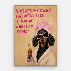 Waar is mijn Oscar-canvas — Canvas verticaal #01
