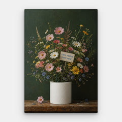 Cool People Poop Here Canvas — Canvas Vertical #01