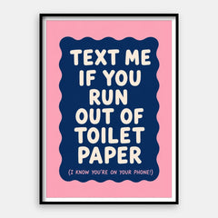 Text Me — Art Print Vertical #01