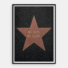 No Guts No Glory — Art Print Vertical #01