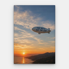 Sky Is Not The Limit Canvas — Canvas Vertical #01