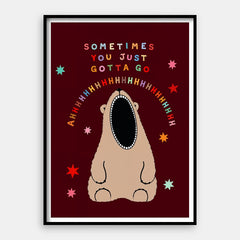 Ahhhhhhh — Kunsttryk Lodret #01