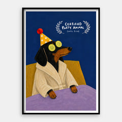 Certified Party Animal — Art Print Vertical #01