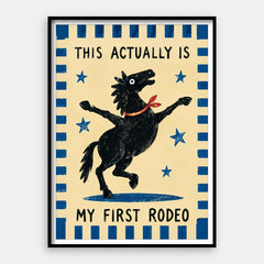 My First Rodeo — Art Print Vertical #01