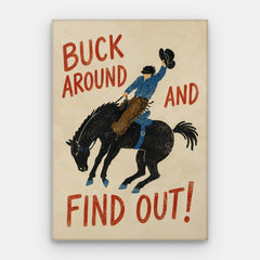Buck Around Canvas - Canvas verticaal #01