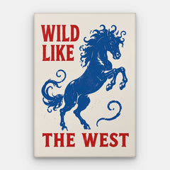 Wild Like The West Canvas — Canvas Lodret #01