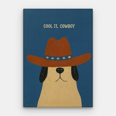 Toile Cool It Cowboy — Toile verticale #01