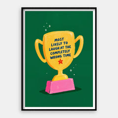 Most Likely To Laugh — Art Print Vertical #01