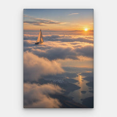 Above The Clouds Canvas — Canvas Lodret #01