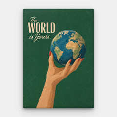The World Is Yours Canvas — Canvas Lodret #01