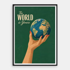 El mundo es tuyo — Impresión artística vertical n.° 01