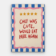 Chef era uma tela fofa - Canvas Vertical #01