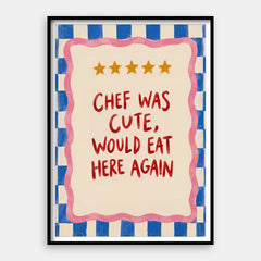 Chef Was Cute — Art Print Vertical #01