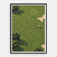 Green Fairway Dreams — Impressão artística vertical #01