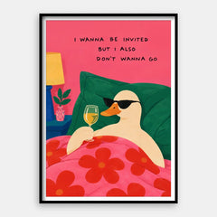 Ik wil uitgenodigd worden — Art Print verticaal #01