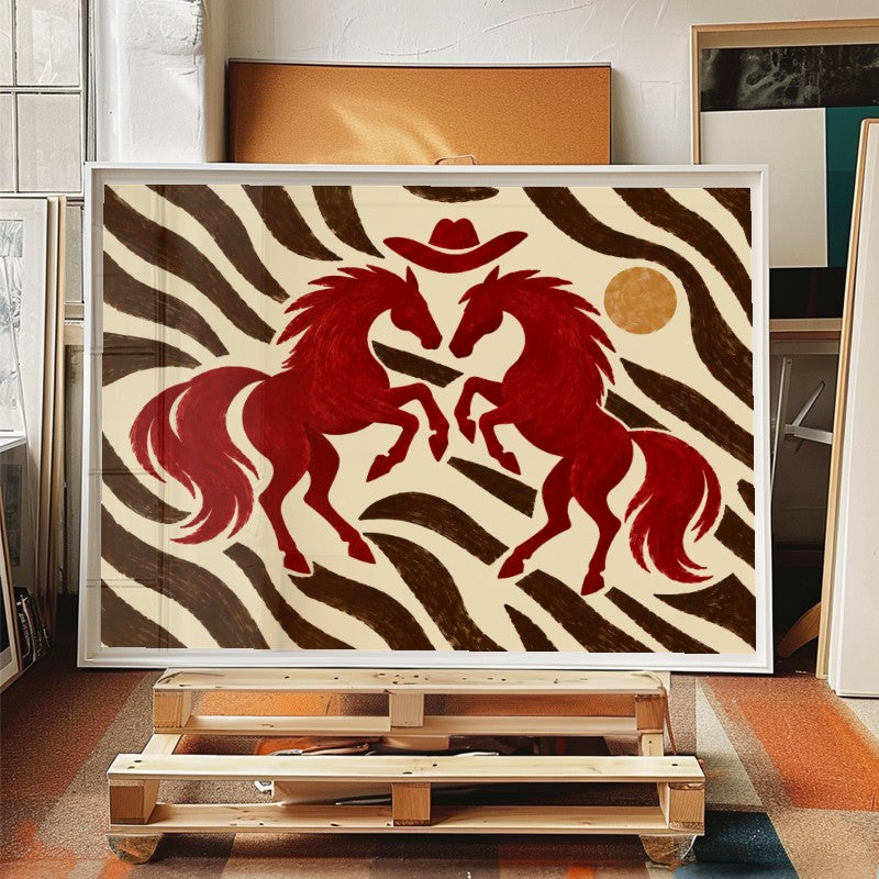 Cowboy Zebra - Andy okay - Fine Art Print for Andy okay's Art for