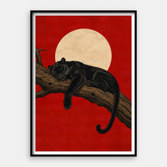 Crimson Moon — Art Print Vertical #01