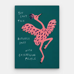 Butterfly Stuff Canvas — Canvas Vertical #01