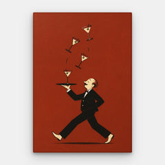 Juggling Martinis Canvas — Canvas Vertical #01