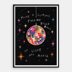 Disco Ball Energy — Art Print Vertical #01