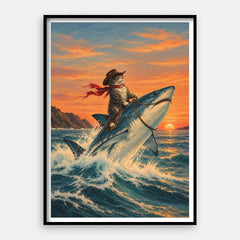 Paws On Jaws – Kunstdruck vertikal #01